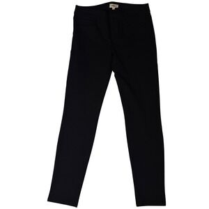L'AGENCE Margot High Rise Skinny Black Ponte Knit Trousers Size 30